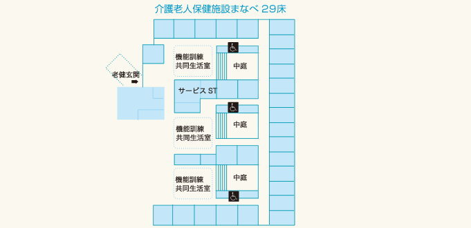 介護老人保健施設まなべ 施設案内図